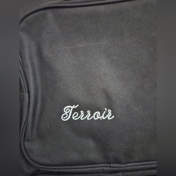 NWOT TERROIR Rolling 6-Bottle Insulated Black Wine Trolley Bag Case - Picture 5 of 11